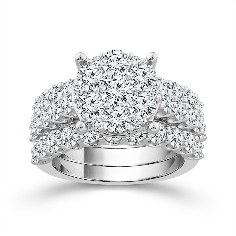 Diamond Bridal Set 4 Ct tw 10k White Gold