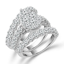 Load image into Gallery viewer, Diamond Bridal Set 4 Ct tw 10k White Gold