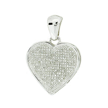 Load image into Gallery viewer, 10KW 0.50CTW INVERTED HEART PENDANT