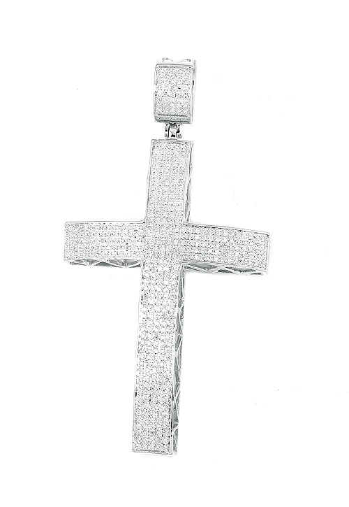 10KW 1.15CTW DIAMOND CROSS