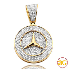 Load image into Gallery viewer, 10KY 1.05CTW DIAMOND TRI-STAR AUTOMOBILE PENDANT