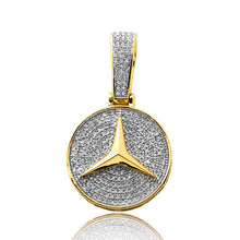 Cargar imagen en el visor de la galería, 10KY 0.65CTW DIAMOND TRI-STAR AUTOMOBILE PENDANT