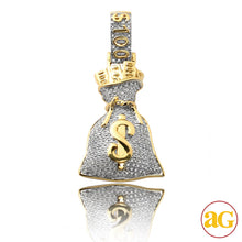 Load image into Gallery viewer, 10KY 0.65CTW DIAMOND MONEY BAG PENDANT