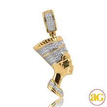 Cargar imagen en el visor de la galería, 10KY 0.25CTW DIAMOND NEFERTITI PENDANT