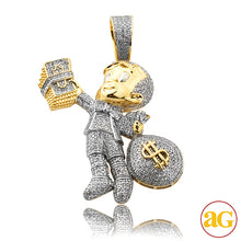 Cargar imagen en el visor de la galería, 10KY 1.35CTW DIAMOND &#39;RICHIE RICH&#39; PENDANT