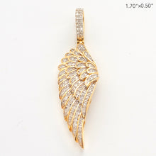 Cargar imagen en el visor de la galería, 10KY 0.50CTW DIAMOND ANGEL WING PENDANT