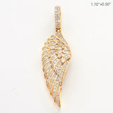 10KY 0.50CTW DIAMOND ANGEL WING PENDANT