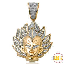 Cargar imagen en el visor de la galería, 10KY 0.45CTW DIAMOND ANIME CHARACTER PENDANT