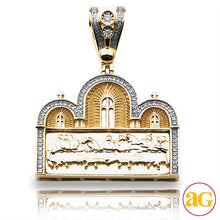 Cargar imagen en el visor de la galería, 10KY 0.25CTW DIAMOND &#39;&#39;LAST SUPPER&#39; PENDNAT