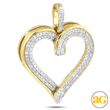 Cargar imagen en el visor de la galería, 10KY 0.25CTW DIAMOND HEART PENDANT