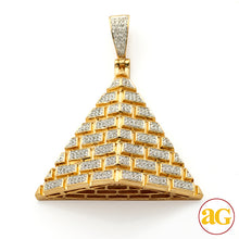 Cargar imagen en el visor de la galería, 10KY 0.50CTW MICROPAVE DIAMOND EGYPTIAN PYRAMID PE