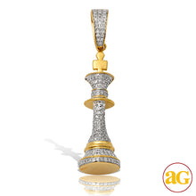 Load image into Gallery viewer, 10KY 0.40CTW DIAMOND CHESS PIECE PENDANT