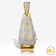 Load image into Gallery viewer, 10KY 1.15CTW DIAMOND BARBER CLIPPERS PENDANT