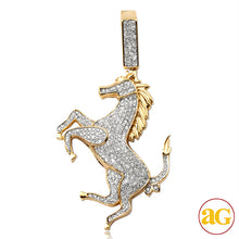 Load image into Gallery viewer, 10KY 0.60CTW DIAMOND HORSE PENDANT