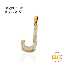 Cargar imagen en el visor de la galería, 10KY 0.15CTW DIAMOND INITIAL PENDANT - &quot;J&quot;