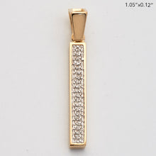 Load image into Gallery viewer, 10KY 0.10CTW DIAMOND INITIAL PENDANT - &quot;I&quot;