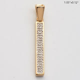 10KY 0.10CTW DIAMOND INITIAL PENDANT - 