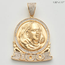 Load image into Gallery viewer, 10KY 0.55CTW DIAMOND BENJAMIN FRANKLIN FACE