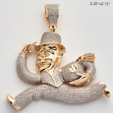 Load image into Gallery viewer, 10KY 1.35CTW DIAMOND MONOPOLY MAN PENDANT