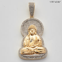 Cargar imagen en el visor de la galería, 10KY 0.75CTW DIAMOND SITTING BUDDHA PENDANT