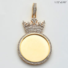 Cargar imagen en el visor de la galería, 10KY 0.65CTW DIAMOND ROUND MEMORY PENDANT WITH