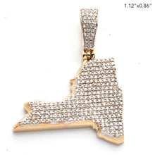 Cargar imagen en el visor de la galería, 10KY 0.50CTW DIAMOND 3D STATE PENDANT