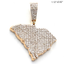 Load image into Gallery viewer, 10KY 0.55CTW DIAMOND 3D STATE PENDANT