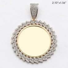 Load image into Gallery viewer, 10KY 1.00CTW MICROPAVE DIAMOND ROUND MEMORY PENDAN