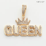 10KY 0.45CTW MICROPAVE DIAMOND BUBBLE TEXT WITH