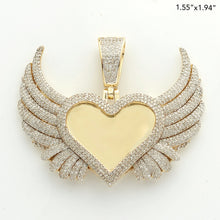 Cargar imagen en el visor de la galería, 10KY 2.40CTW DIAMOND HEART MEMORY PENDANT WITH