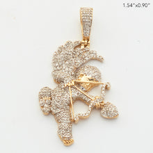 Cargar imagen en el visor de la galería, 10KY 0.65CTW DIAMOND CHERUB PENDANT