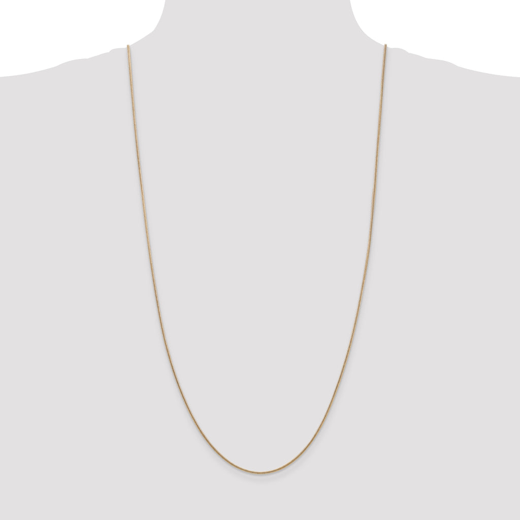 14k 1.4mm Round Snake Chain