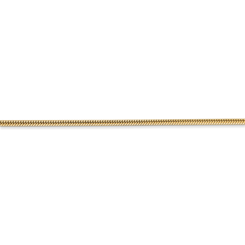 14k 1.6mm Round Snake Chain