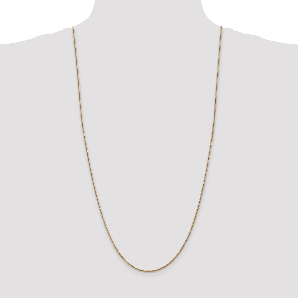 14k 1.6mm Round Snake Chain