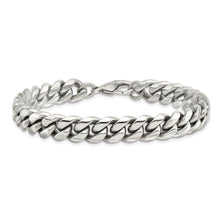 Cargar imagen en el visor de la galería, Stainless Steel Polished 8.5in Curb Chain Bracelet