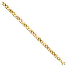 Cargar imagen en el visor de la galería, Stainless Steel Polished Yellow IP 8.5in Curb 8mm Chain Bracelet