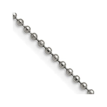 Cargar imagen en el visor de la galería, Stainless Steel Polished 2mm 22in Ball Chain