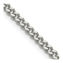 Cargar imagen en el visor de la galería, Stainless Steel Polished 4mm 24in Curb Chain