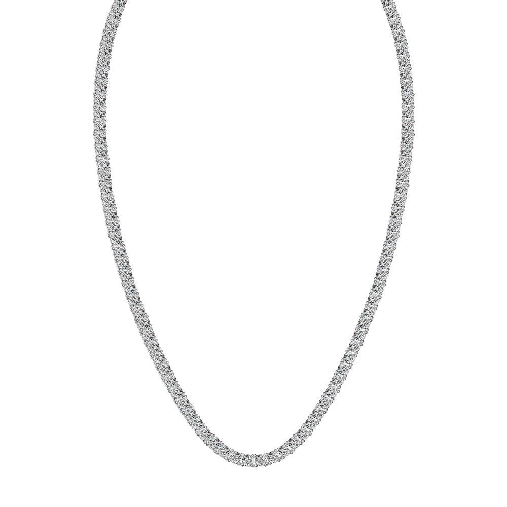 20 Diamond 3 Ct.Tw. Illusion Necklace With the Look of 13 Ct.Tw.( 1/20 Ct.Tw. Each look ) in 10K White Gold