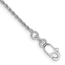 Load image into Gallery viewer, 14k WG 1.15mm D/C Machine-made Rope Chain