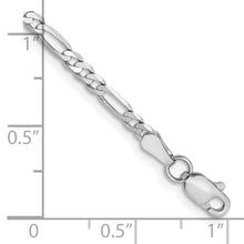 Load image into Gallery viewer, 14k WG 2.75mm Flat Figaro Chain