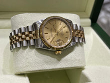 Cargar imagen en el visor de la galería, Señoras 31 mm Two Tone Rolex Datejust Champagne dial 68273