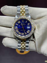 Cargar imagen en el visor de la galería, Rolex Datejust azul romano de dos tonos de 36 mm