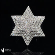 Load image into Gallery viewer, 2.13ctw White Gold Star Ring