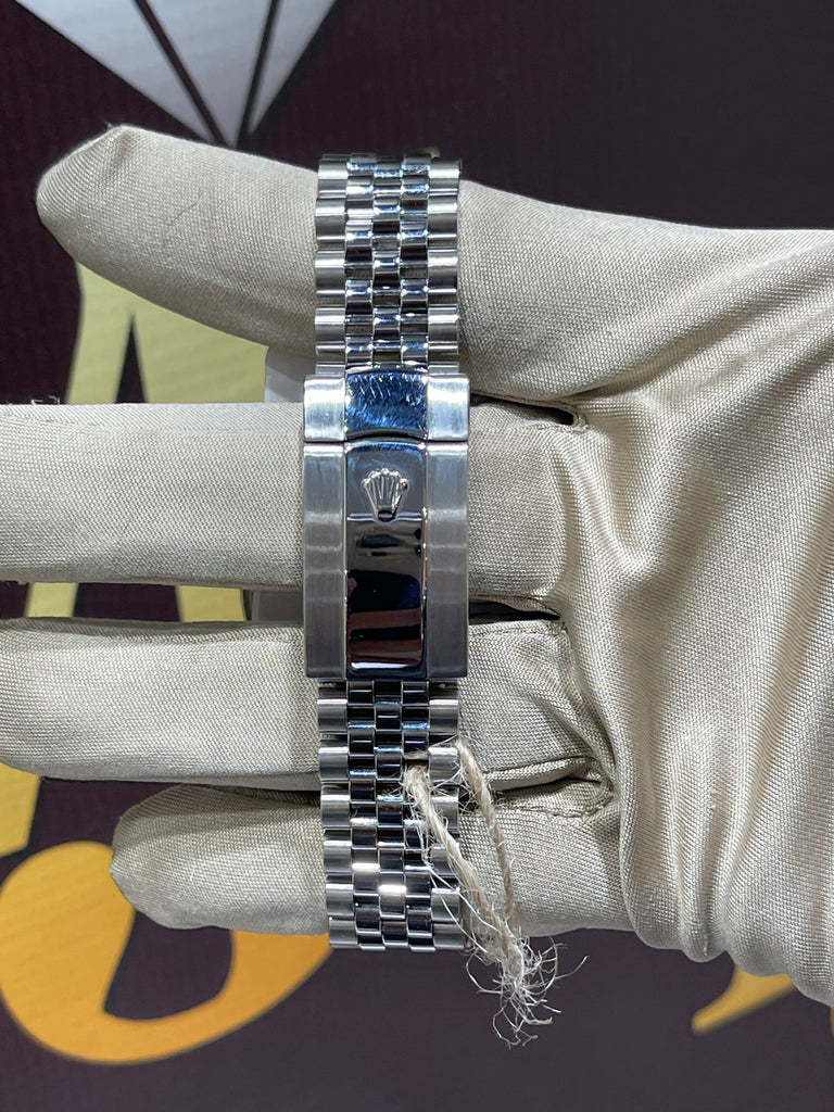 Rolex Datejust azul romano de acero inoxidable de 41 mm