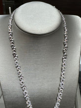 Load image into Gallery viewer, 18k White Gold Ladies Custom Diamond Tanzanite Necklace