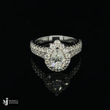 Ladies Pear Diamond Bridal Set