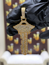 Load image into Gallery viewer, Yellow gold Custom Diamond Key