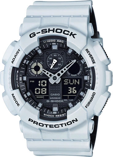 Relojes G-Shock GA-100 Military Series - Blanco/Uno GA100L-7A