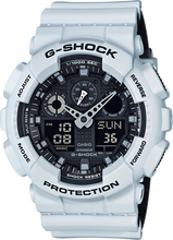 Cargar imagen en el visor de la galería, Relojes G-Shock GA-100 Military Series - Blanco/Uno GA100L-7A